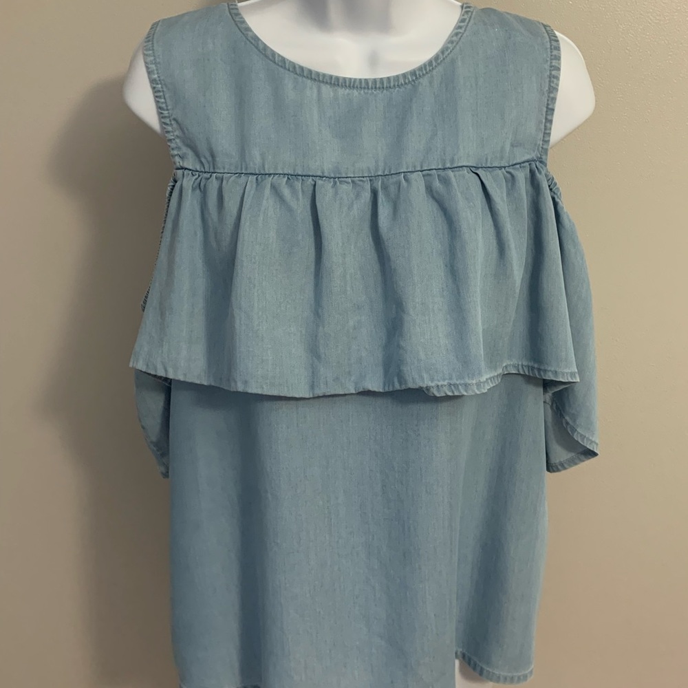 Lauren Conrad Chambray Top